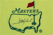 Jose Maria Olazabal Signed Undated Embroidered Masters Flag JSA #AI76830