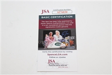Jose Maria Olazabal Signed Undated Embroidered Masters Flag JSA #AI76830