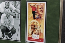 Arnold Palmer & Jack Nicklaus Signed 'King & Bear' Grand Opening Booklet Display JSA