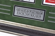 Arnold Palmer & Jack Nicklaus Signed 'King & Bear' Grand Opening Booklet Display JSA