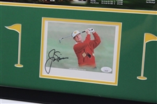 Jack Nicklaus Signed Masters Six Victories Collage Photo Display - Framed JSA #AI62297
