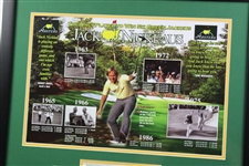 Jack Nicklaus Signed Masters Six Victories Collage Photo Display - Framed JSA #AI62297