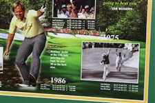 Jack Nicklaus Signed Masters Six Victories Collage Photo Display - Framed JSA #AI62297