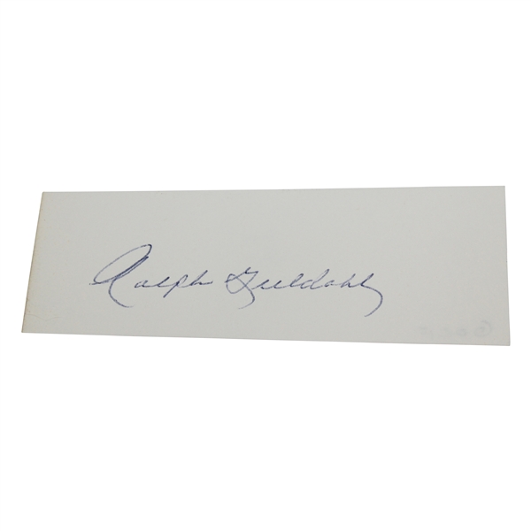Ralph Guldahl Signed Cut JSA ALOA