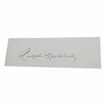 Ralph Guldahl Signed Cut JSA ALOA