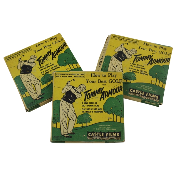 Three (3) Tommy Armour Golf Teaching Films: Stance, Grip & Short Game