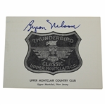 Byron Nelson Signed Thunderbird Classic Scorecard JSA ALOA