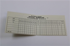 Byron Nelson Signed Thunderbird Classic Scorecard JSA ALOA