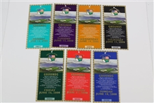 2000 US Open at Pebble Beach Mon-Sun Ticket Set with Envelope
