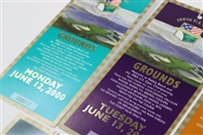 2000 US Open at Pebble Beach Mon-Sun Ticket Set with Envelope
