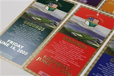 2000 US Open at Pebble Beach Mon-Sun Ticket Set with Envelope