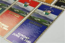 2000 US Open at Pebble Beach Mon-Sun Ticket Set with Envelope