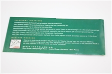 2000 US Open at Pebble Beach Mon-Sun Ticket Set with Envelope