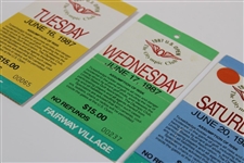 Three (3) 1987 US Open at The Olympic Club Tickets - Tuesday, Wednesday & Saturday
