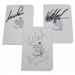 Couples, Marcus Allen, Price & Appleby Signed Augusta National Scorecards JSA ALOA
