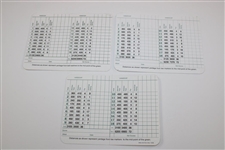 Couples, Marcus Allen, Price & Appleby Signed Augusta National Scorecards JSA ALOA