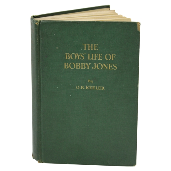 1931 The Boys Life of Bobby Jones First Edition Book by O.B. Keeler