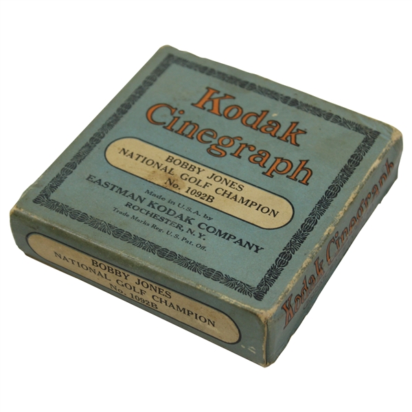 1929 Bobby Jones National Golf Champion Kodak Cinegraph 16mm Golf Film in Original Box