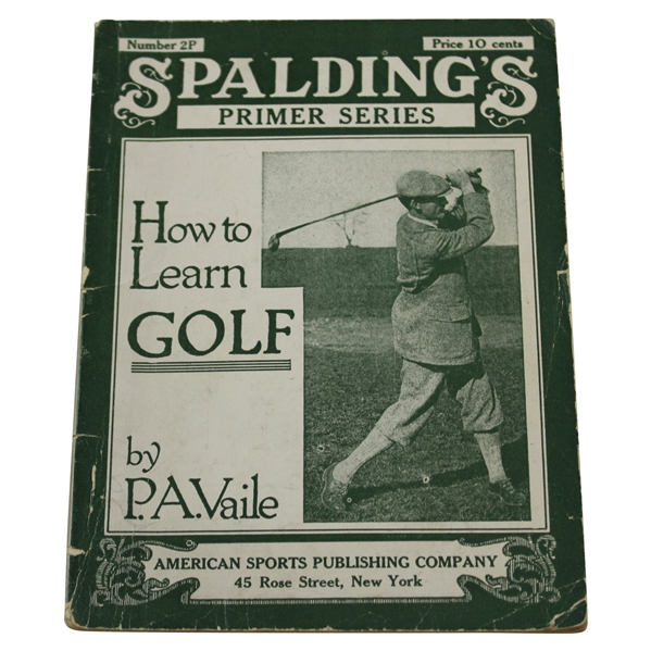 1920 Spalding Primer Series How To Learn Golf by P.A. Vaile