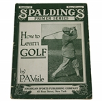 1920 Spalding Primer Series How To Learn Golf by P.A. Vaile