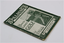 1920 Spalding Primer Series 'How To Learn Golf' by P.A. Vaile