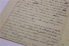 Ferris Mack Handwritten Editorial Letter To Bobby Jones w/Effect Of Spin In Flight Content/Drawings