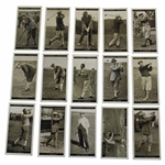 1927 - Fifteen (15) Vintage W.A. & A.C. Churchmans Famous Golfers Cards