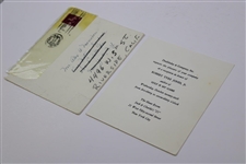 Alex Morrison's 1960 Invitation To Doubleday & Co. Reception For Bobby Jones & 'Golf Is My Game'