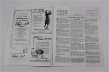 1958 Golf Illustrated Bobby Jones Freedom of St. Andrews Cover - October 16th
