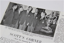 1958 Golf Illustrated Bobby Jones Freedom of St. Andrews Cover - October 16th