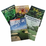 US Champs North, Floyd, Nelson, Zoeller & Simpson Signed 1983-87 US Open Programs JSA ALOA