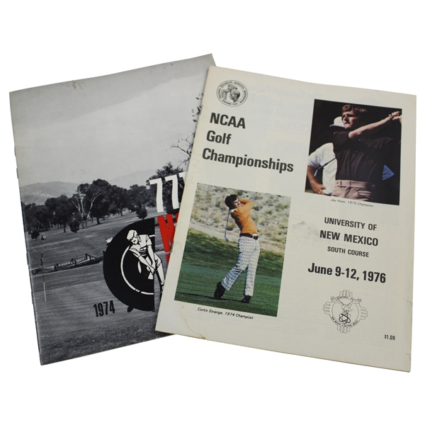1974 & 1976 NCAA Golf Championship Official Programs
