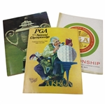 1971, 1973 & 1975 PGA Championship Official Programs