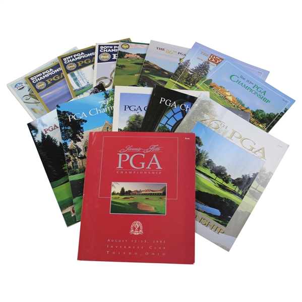 1993-2013 PGA Championship Official Programs - 1993-98, 01, 03-05, 08-10, & 13