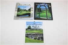 Nine (9) PGA Champs Signed 1972-1996 PGA Championship Programs JSA ALOA