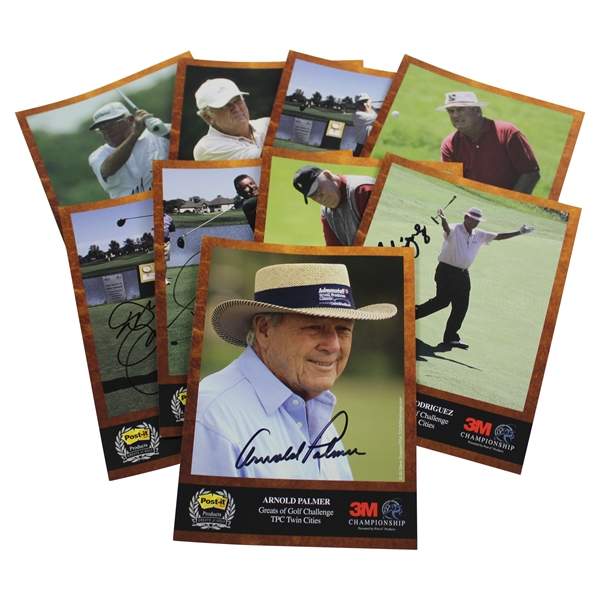 Palmer, Chi Chi & Seven (7 others) Signed Players Set of Photos From 3M Championship JSA ALOA