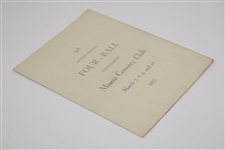 1937 International 4-Ball Tournament at Miami Country Club Official Program 