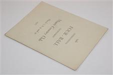 1937 International 4-Ball Tournament at Miami Country Club Official Program 