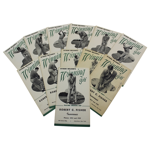Set of Twelve (12) Byron Nelson Winning Golf Pamphlets
