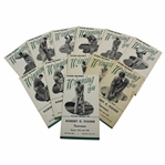 Set of Twelve (12) Byron Nelson Winning Golf Pamphlets