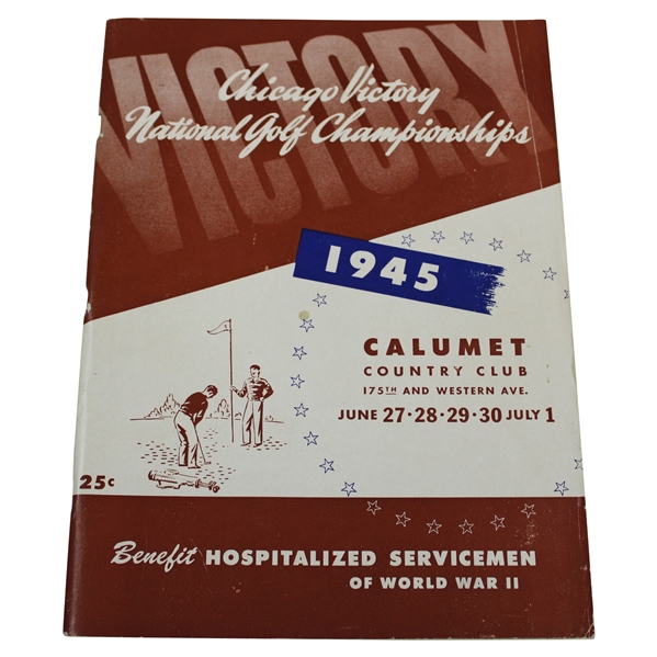 1945 Chicago Victory National Championship Program - Part of Byrons 11 in a Row!