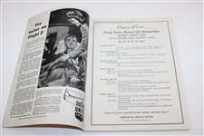 1945 Chicago Victory National Championship Program - Part of Byron's 11 in a Row!