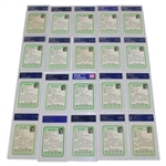 Complete Set of PSA Graded MT 9 Slabbed 1981 Donruss Golf Cards - 60 in Total