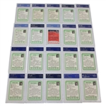 Complete Set of PSA Graded MT 9 Slabbed 1981 Donruss Golf Cards - 60 in Total
