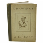 1904 Drawings by A.B. Frost 1st Edition Book Includes Three (3) Golfing Prints
