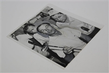 1956 US Open Press Photo of Ben Hogan Showing Off His New Equalizer