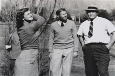 Babe Zaharias 1938 Finishing Her Swing Press Photo