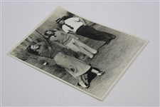 Babe Zaharias 1938 Finishing Her Swing Press Photo
