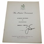 Jack Nicklaus Signed 1975 Masters Scoring Records & Statistics Booklet JSA ALOA