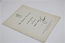 Jack Nicklaus Signed 1975 Masters Scoring Records & Statistics Booklet JSA ALOA